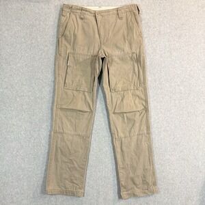 Vintage Lee Utility Work Pants Mens 32x32 Khaki Fatigue Carpenter Military Repro